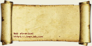 Jovana Backović vizit kartica